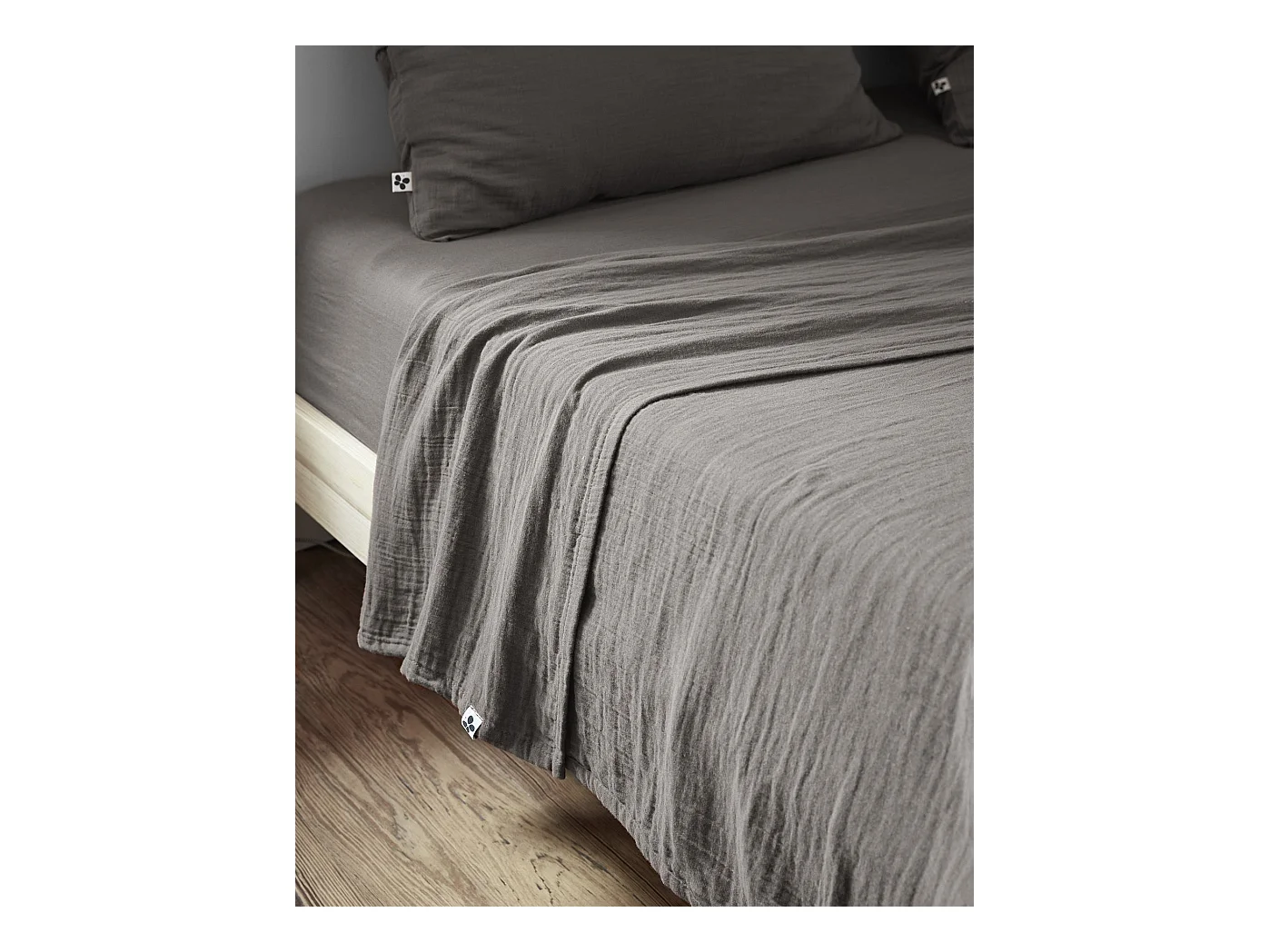 Drap plat 270 x 300 cm GAÏA Granit