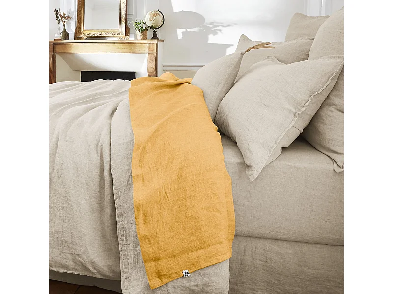 Drap plat 240 x 300 cm SOLINE Miel