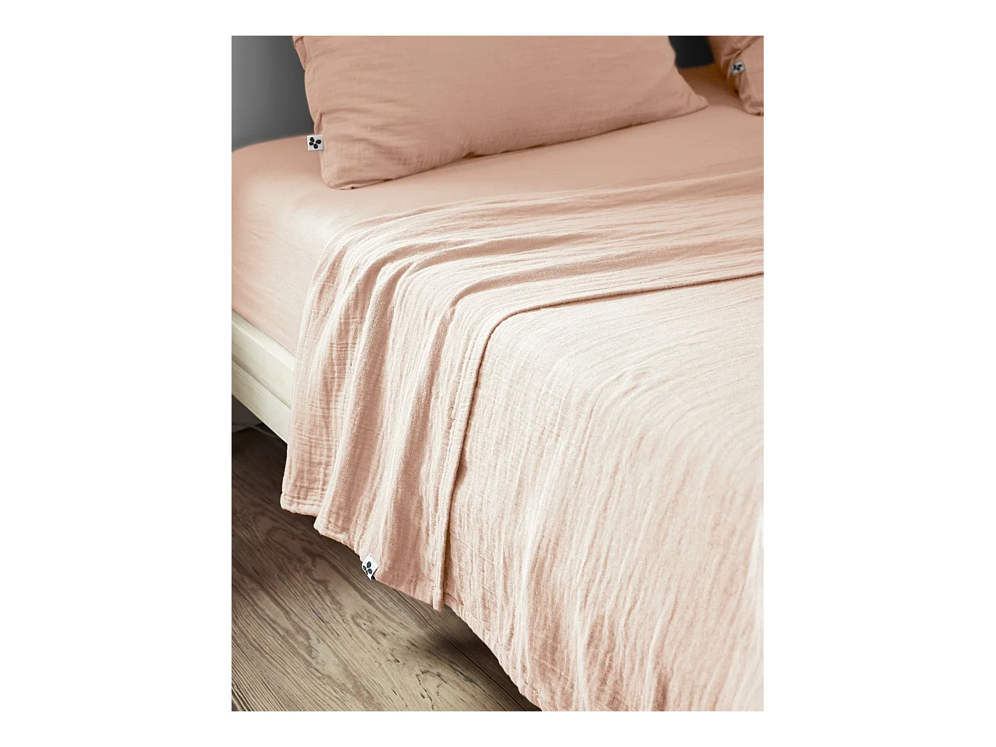 Drap plat 270 x 300 cm GAÏA Guimauve