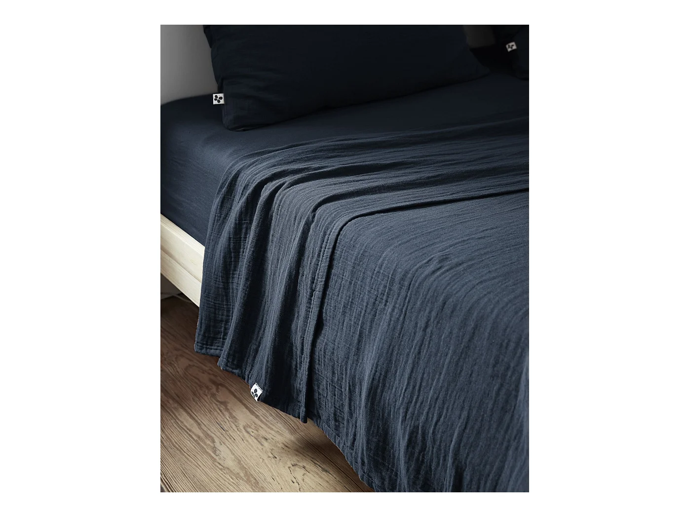 Drap plat 270 x 300 cm GAÏA Minuit