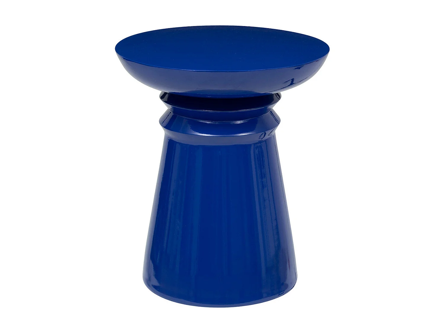 Table d'Appoint Totem "Jaya" 43cm Bleu Indigo