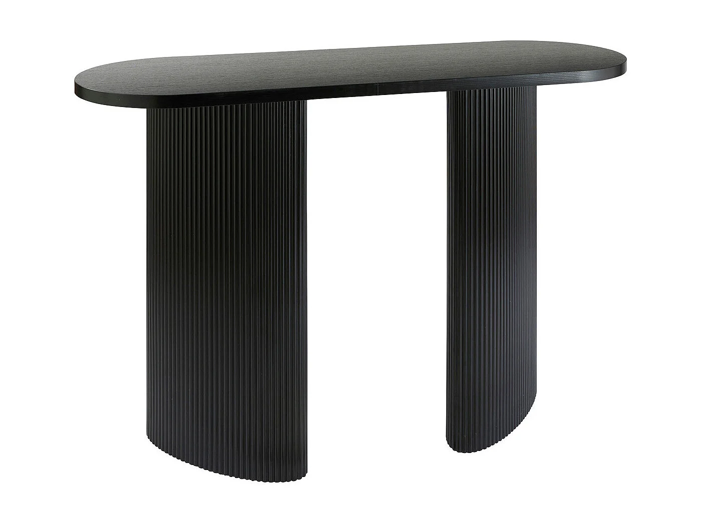Console Effet Cannelé "Olova" 120cm Noir