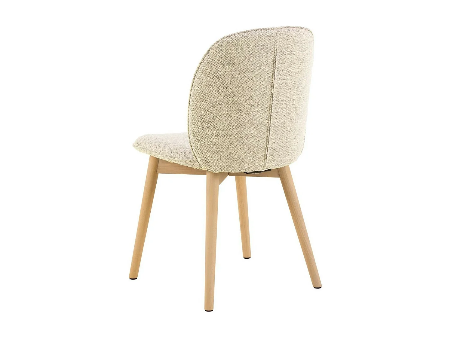 Chaises scandinaves en tissu bouclette (lot de 2) - ALIX