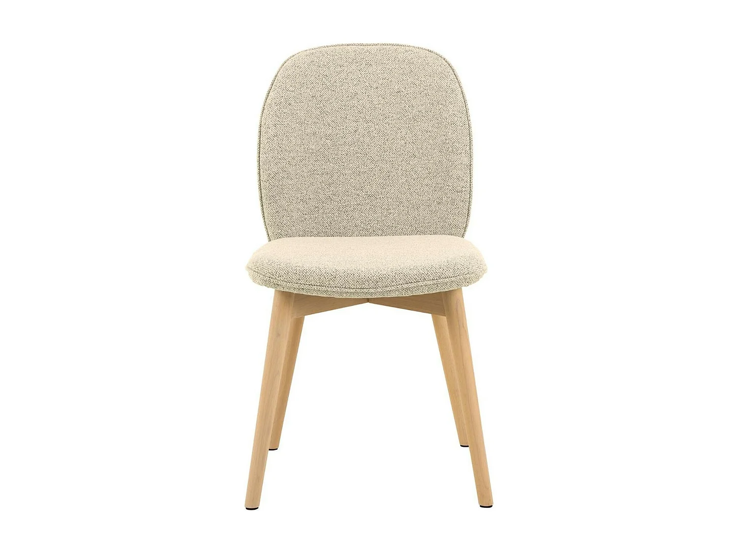 Chaises scandinaves en tissu bouclette (lot de 2) - ALIX