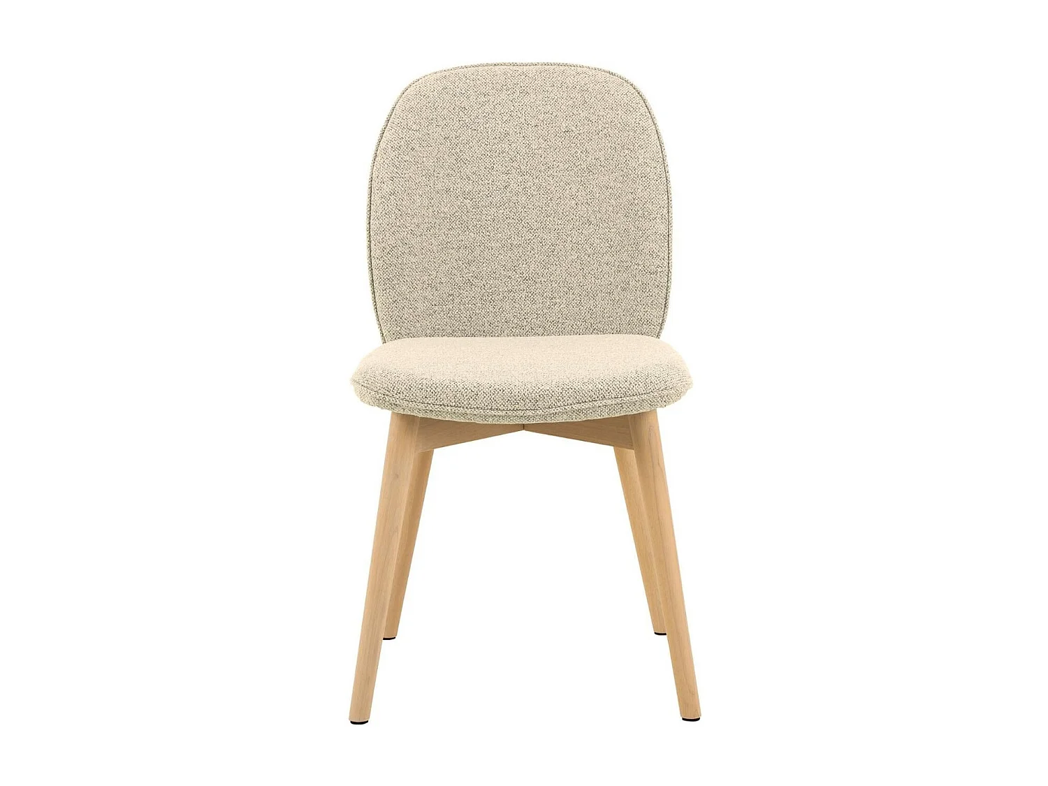 Chaises scandinaves en tissu bouclette (lot de 2) - ALIX