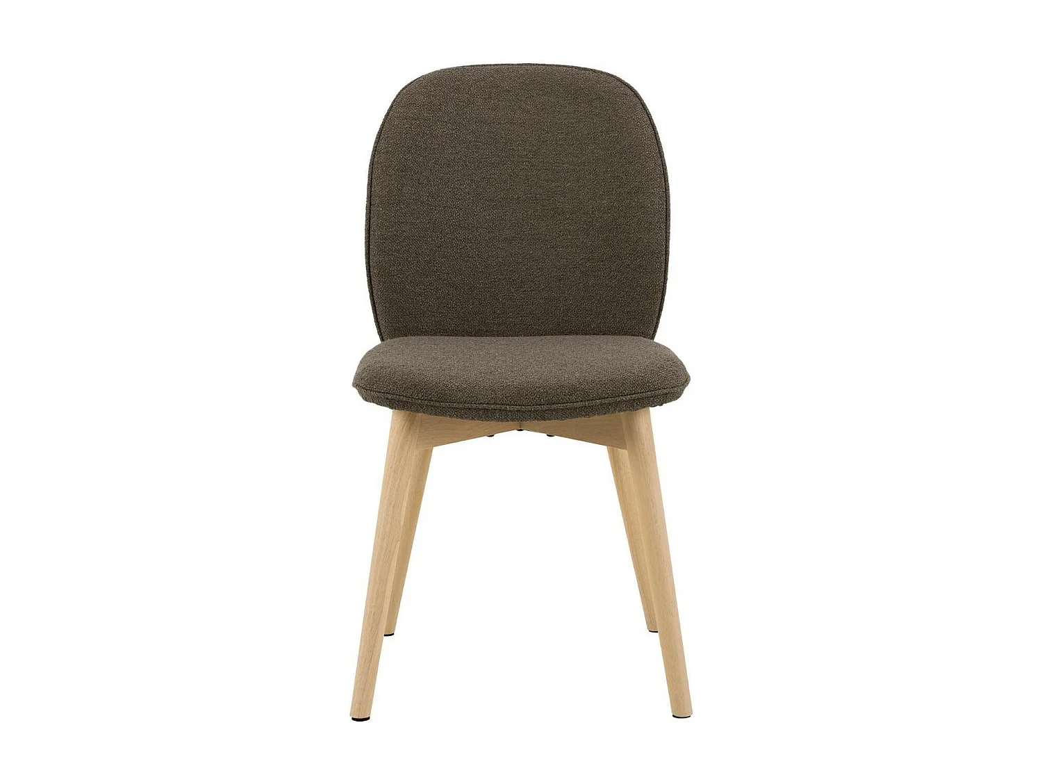 Chaises scandinaves en tissu bouclette (lot de 2) - ALIX