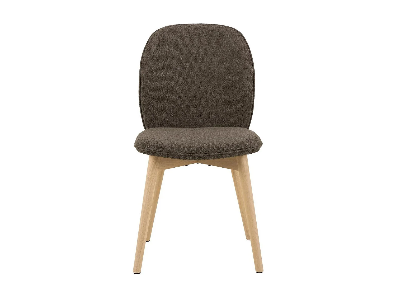 Chaises scandinaves en tissu bouclette (lot de 2) - ALIX