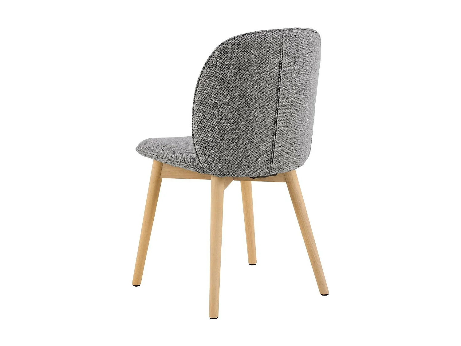 Chaises scandinaves en tissu bouclette (lot de 2) - ALIX