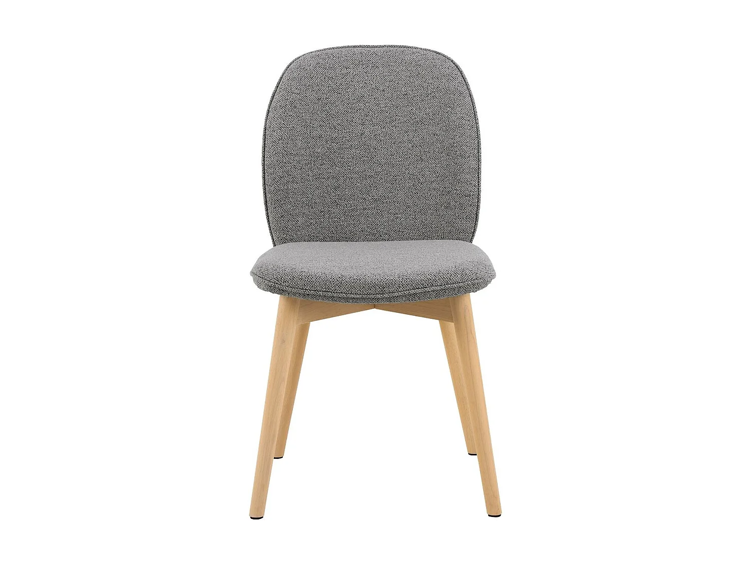 Chaises scandinaves en tissu bouclette (lot de 2) - ALIX
