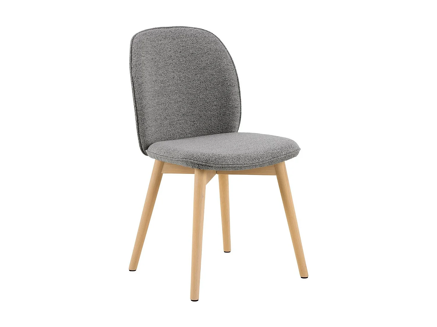 Chaises scandinaves en tissu bouclette (lot de 2) - ALIX