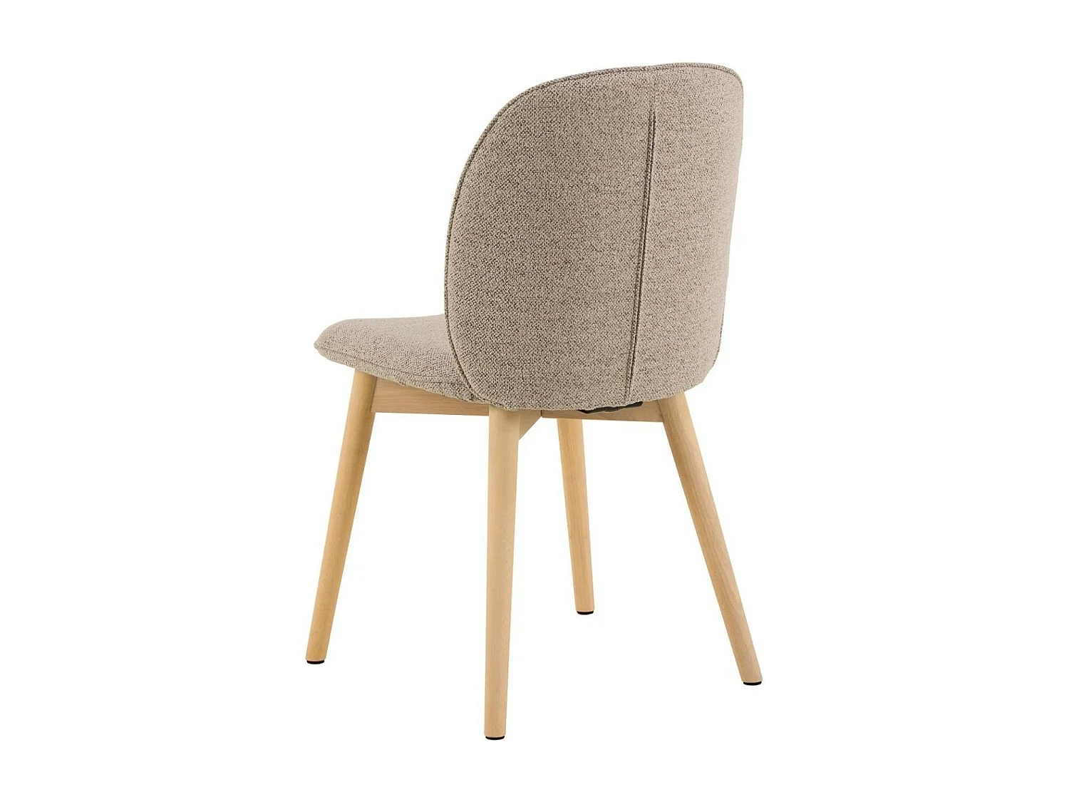Chaises scandinaves en tissu bouclette (lot de 2) - ALIX