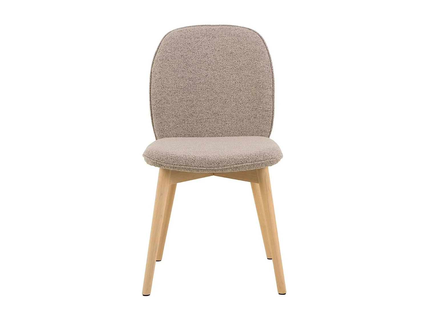 Chaises scandinaves en tissu bouclette (lot de 2) - ALIX