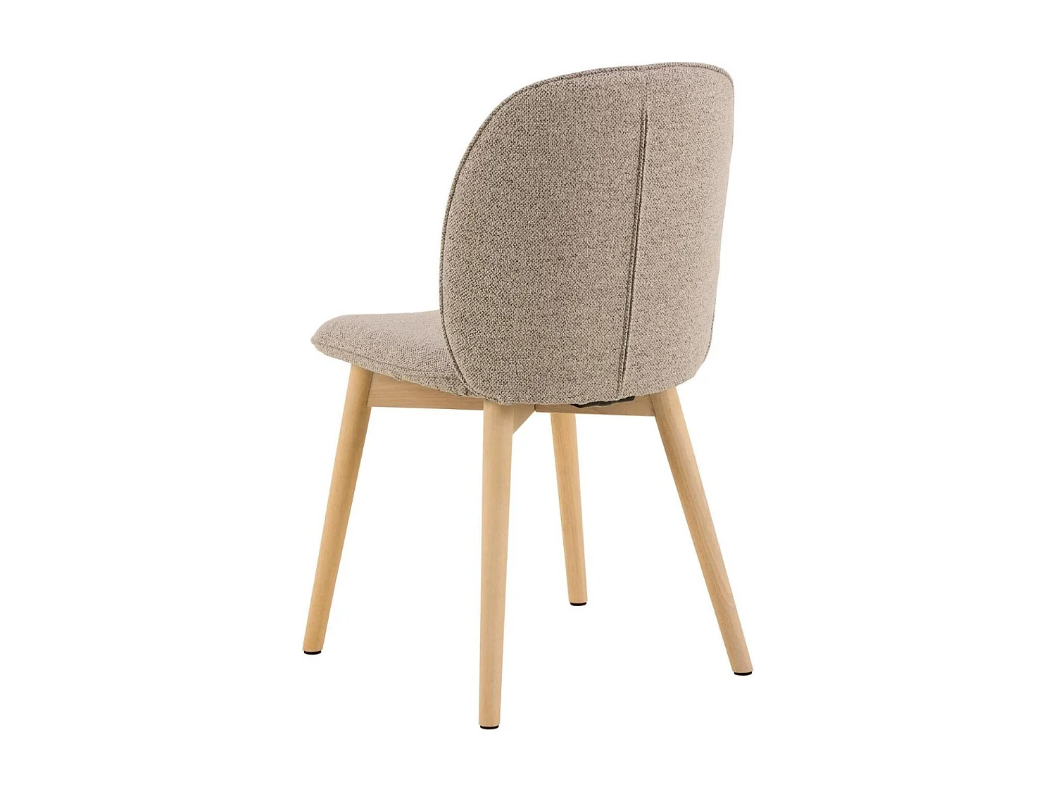 Chaises scandinaves en tissu bouclette (lot de 2) - ALIX