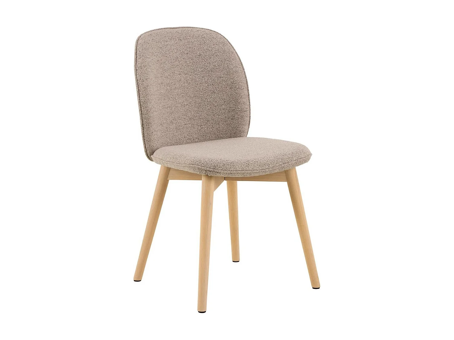 Chaises scandinaves en tissu bouclette (lot de 2) - ALIX