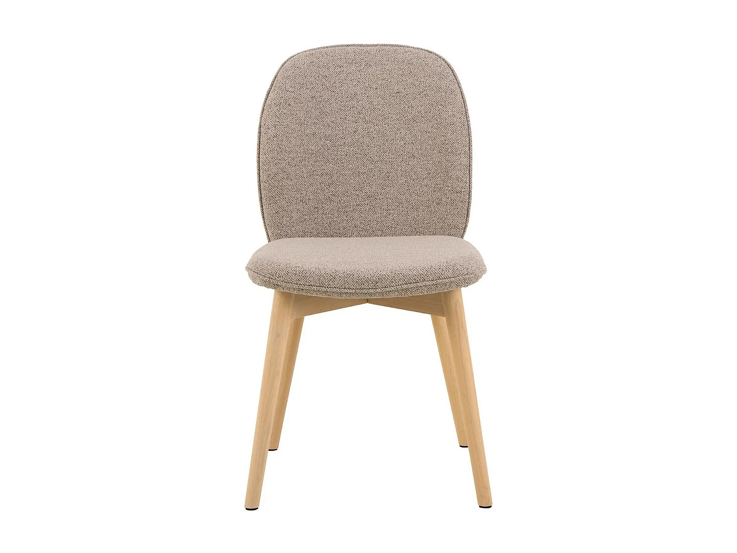 Chaises scandinaves en tissu bouclette (lot de 2) - ALIX