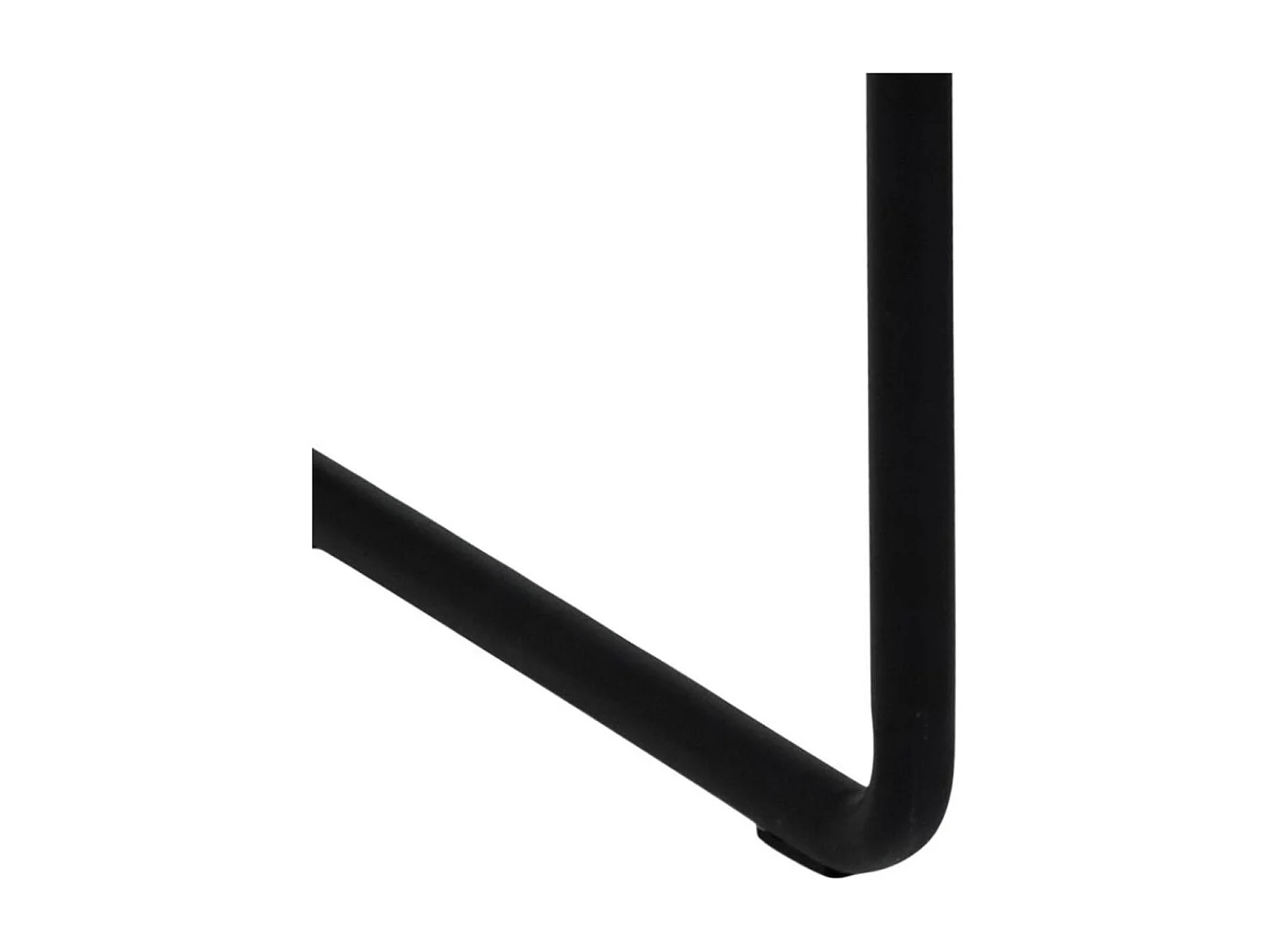 Banc en velours gris et pieds en métal L95 - VOLEK