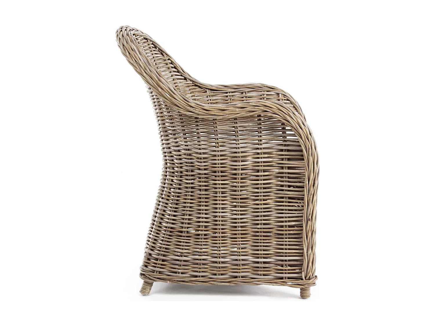 Fauteuil en rotin naturel et coussin en coton - SAINT TROPEZ