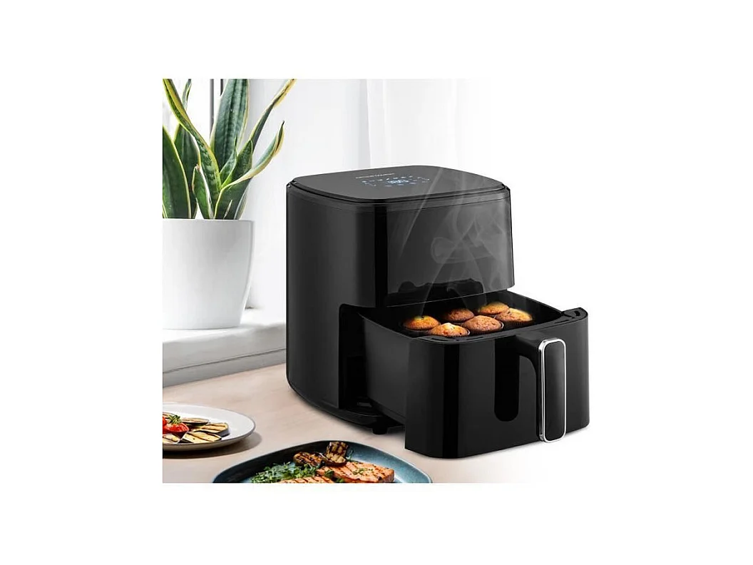 Friteuse sans huile – ARTHUR MARTIN - Airfryer 5 L- 1400 W - Ecran tactile - 7 pré-réglages de cuisson - Noir