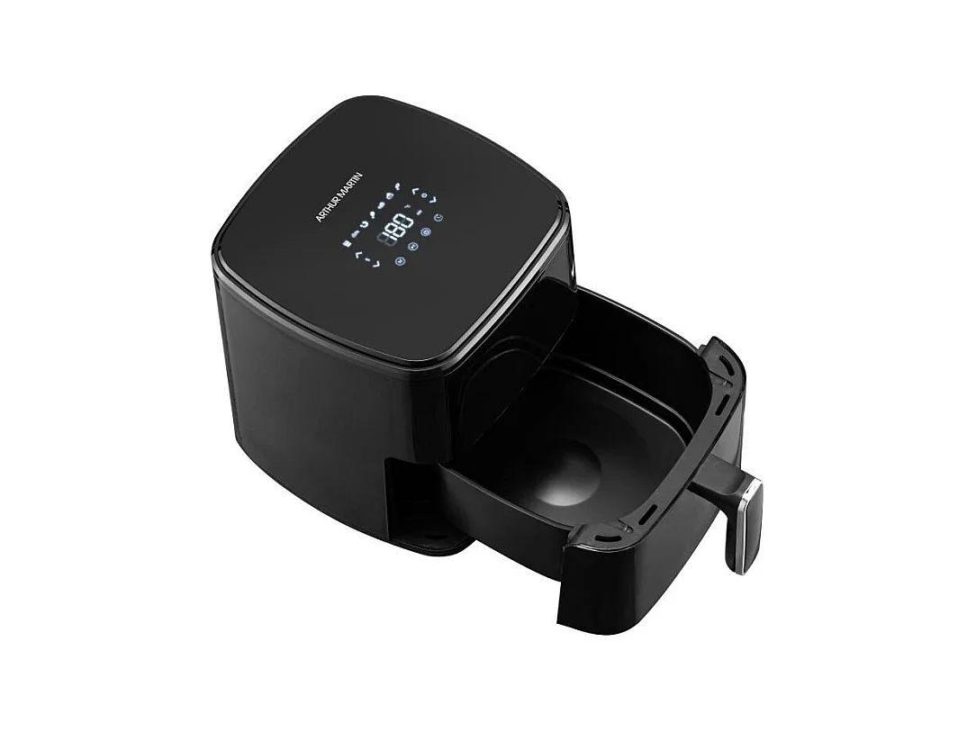 Friteuse sans huile – ARTHUR MARTIN - Airfryer 5 L- 1400 W - Ecran tactile - 7 pré-réglages de cuisson - Noir