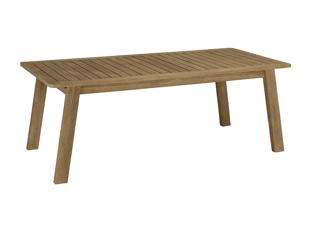 CELESTIN - Table à manger de jardin en bois d'acacia 200x95cm