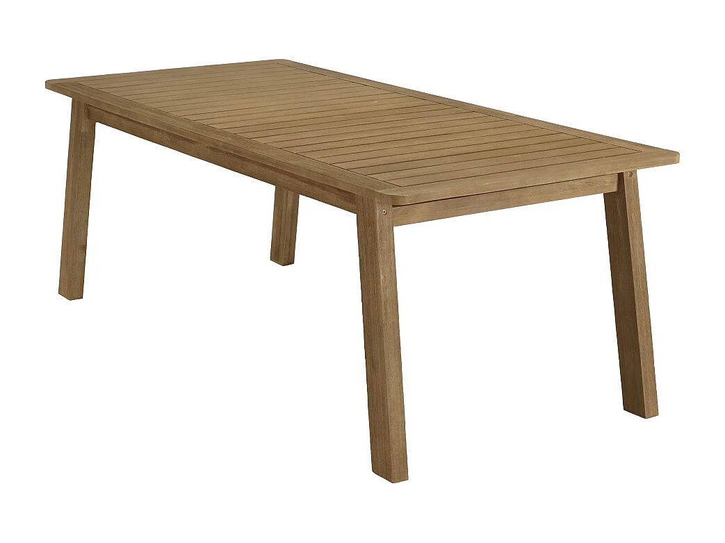 CELESTIN - Table à manger de jardin en bois d'acacia 200x95cm
