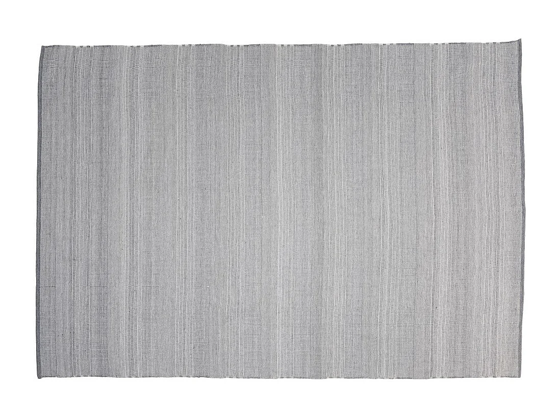 QUENTIN - Tapis d'extérieur rectangulaire 200x290cm gris/blanc