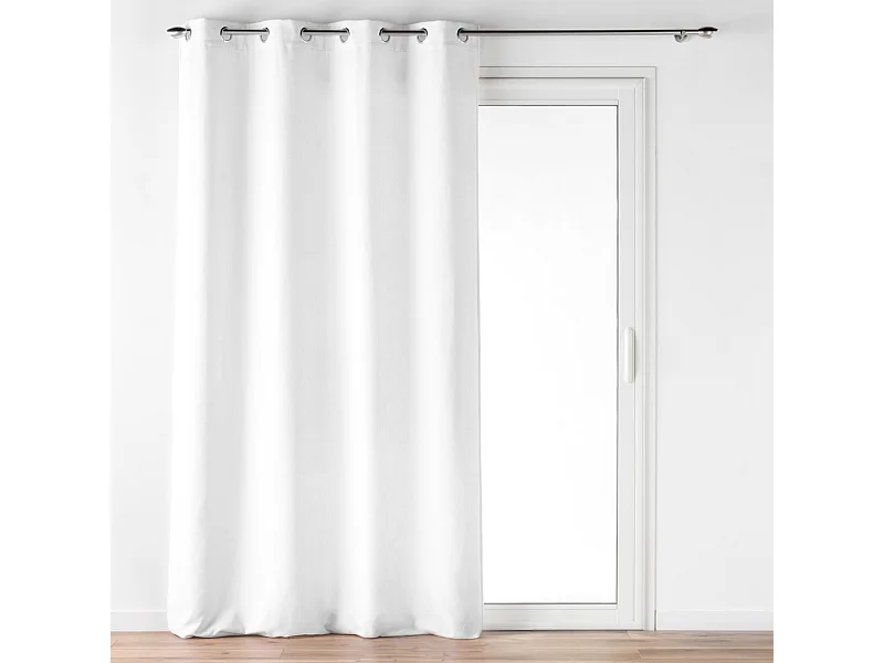 Cortina con Ojetes Verra Terciopelo Relieve 140 x 260 cm