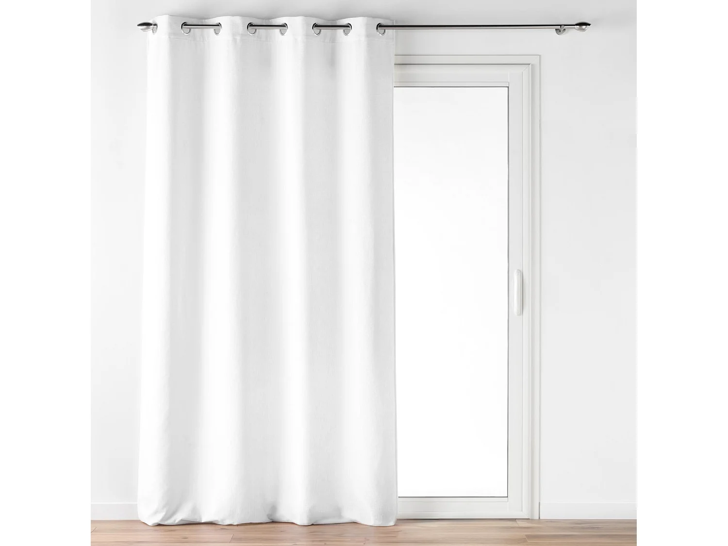 Rideau à Œillets en Velours "Verra" 140x260cm Blanc