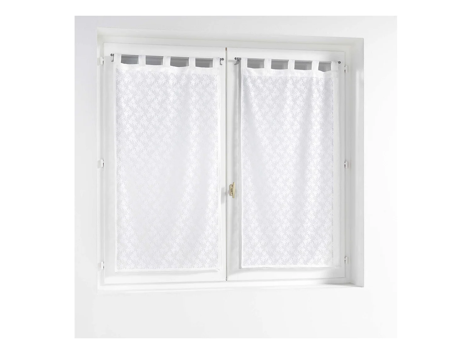 Par de cortinas con trabillas