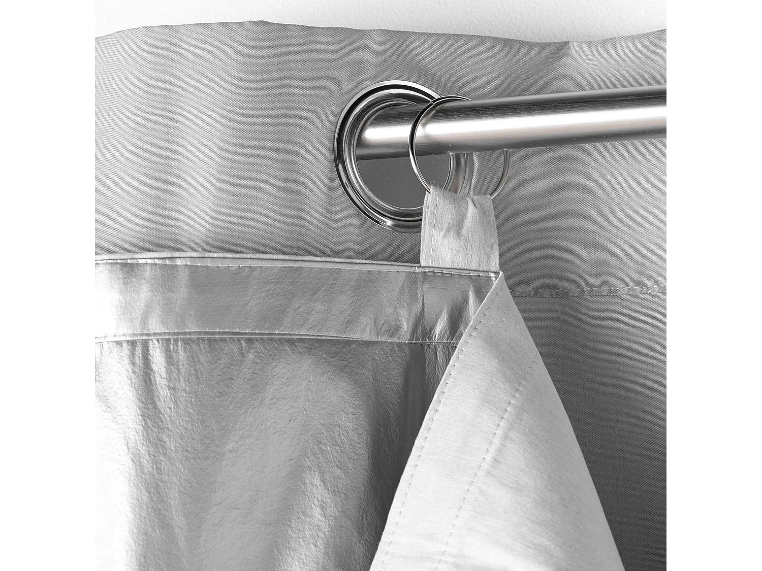 Rideau Occultant Thermique "Cover" 130x230cm Argent