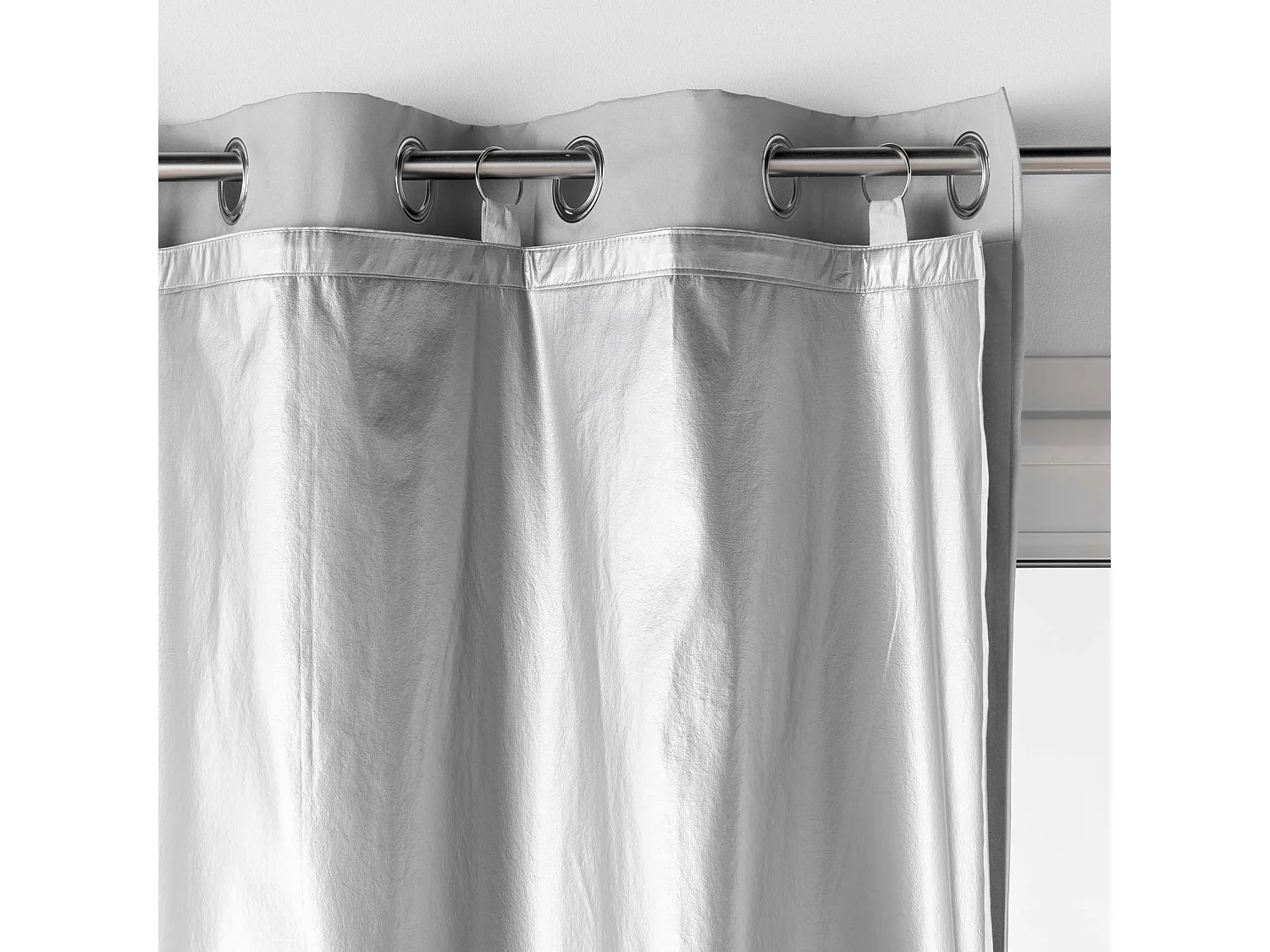 Rideau Occultant Thermique "Cover" 130x230cm Argent