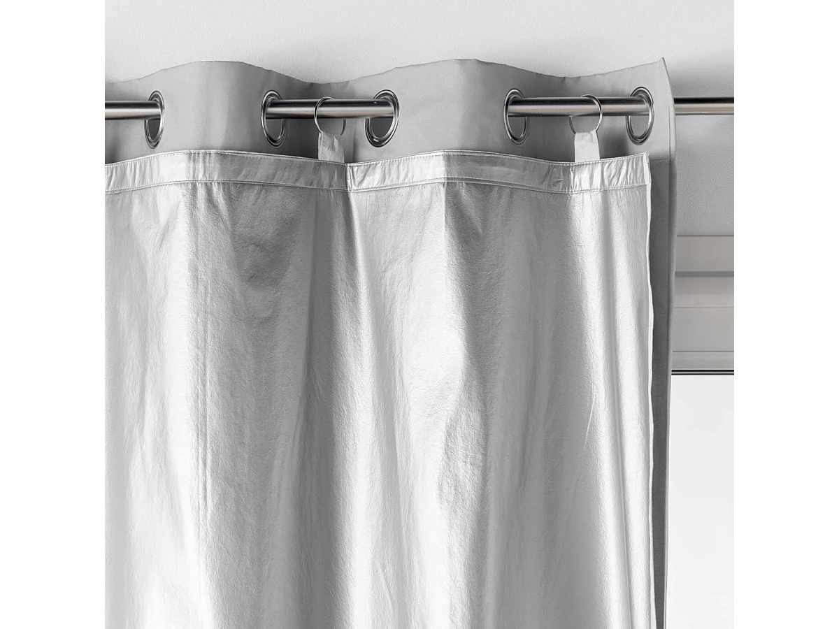 Rideau Occultant Thermique "Cover" 130x230cm Argent