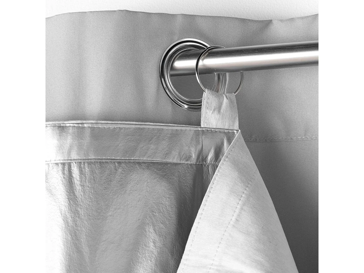 Rideau Occultant Thermique "Cover" 130x230cm Argent