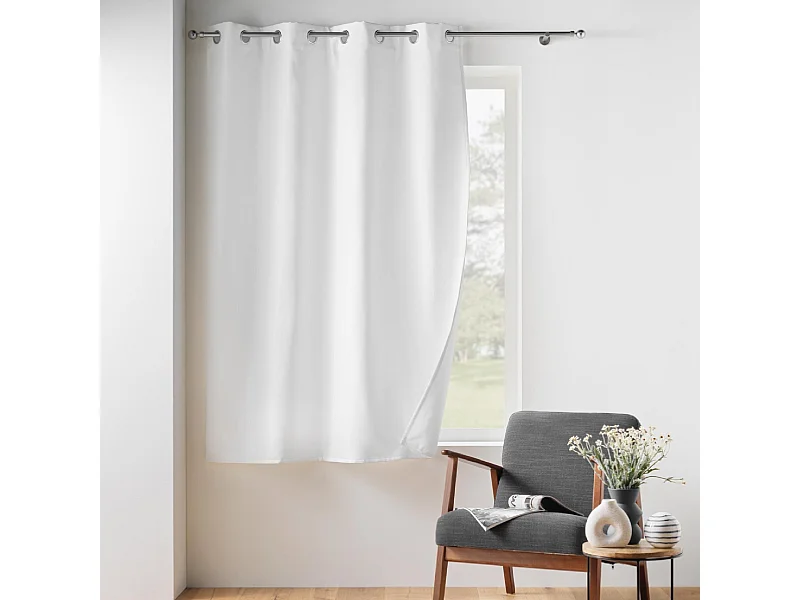 Rideau Isolant Thermique "Micropolar" 135x180cm Blanc