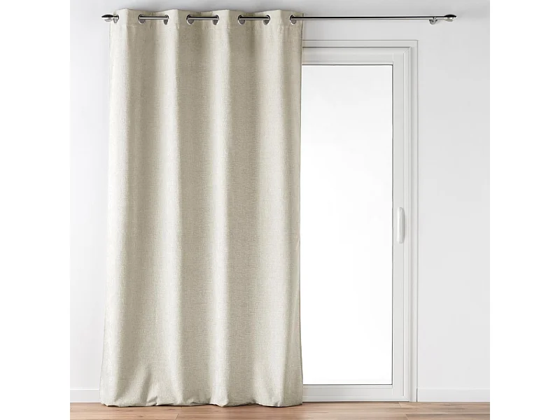 Cortina con Ojetes Verra Terciopelo Relieve 140 x 260 cm