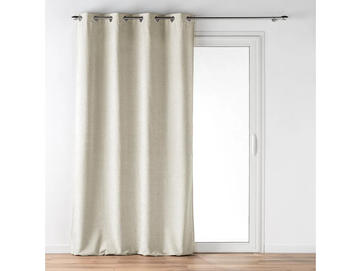 Rideau à Œillets en Velours "Verra" 140x260cm Lin