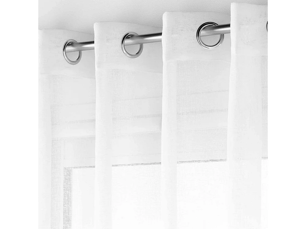 Rideau Voilage "Haltona" 300x240cm Blanc