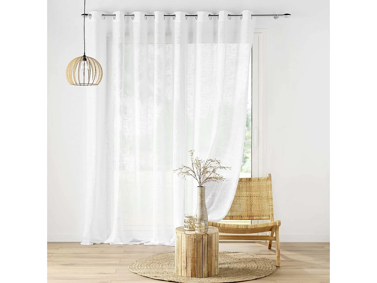 Rideau Voilage "Haltona" 300x240cm Blanc
