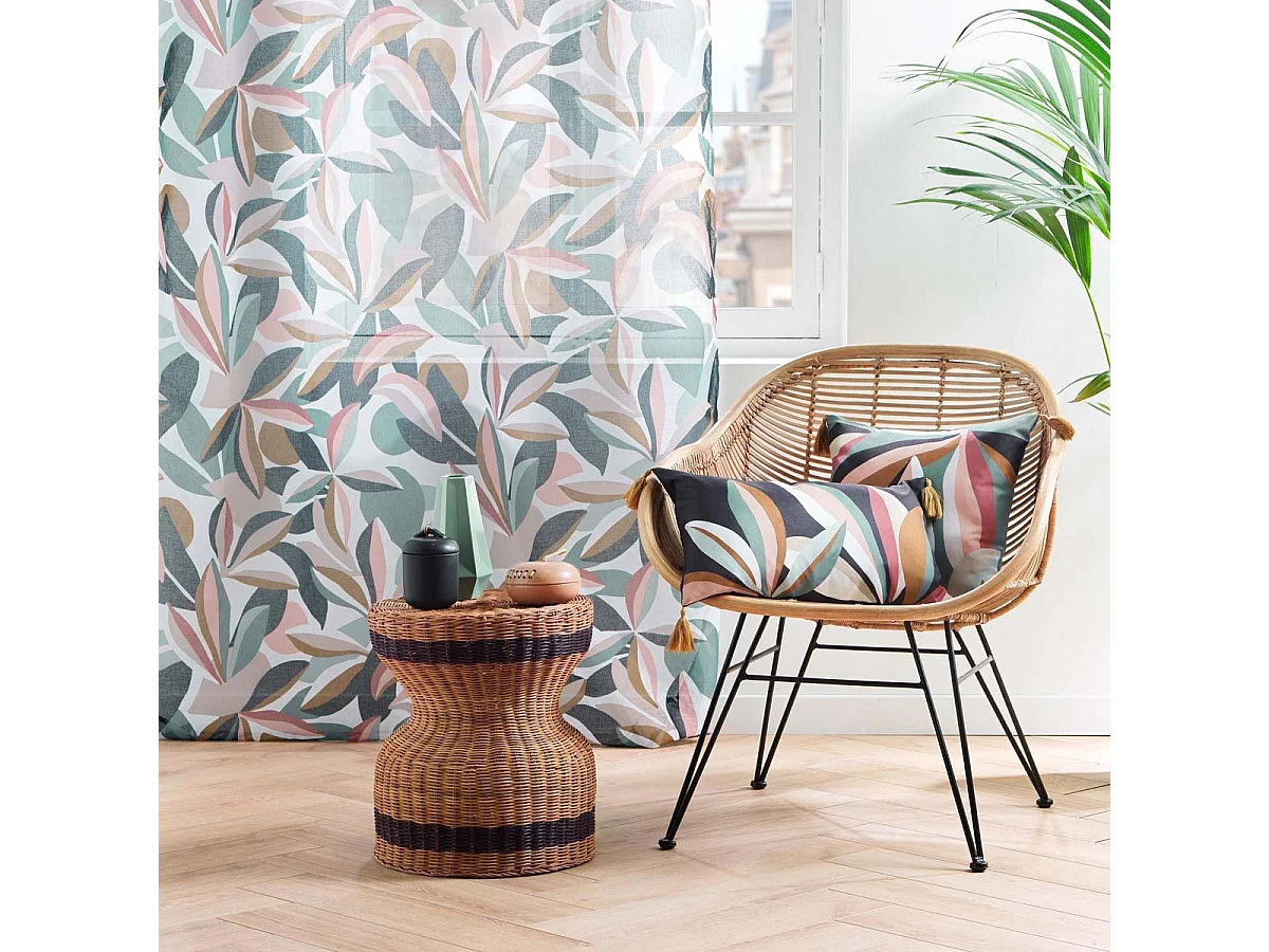 Rideau Voilage à Œillets "Lavinia" 140x240cm Multicolore