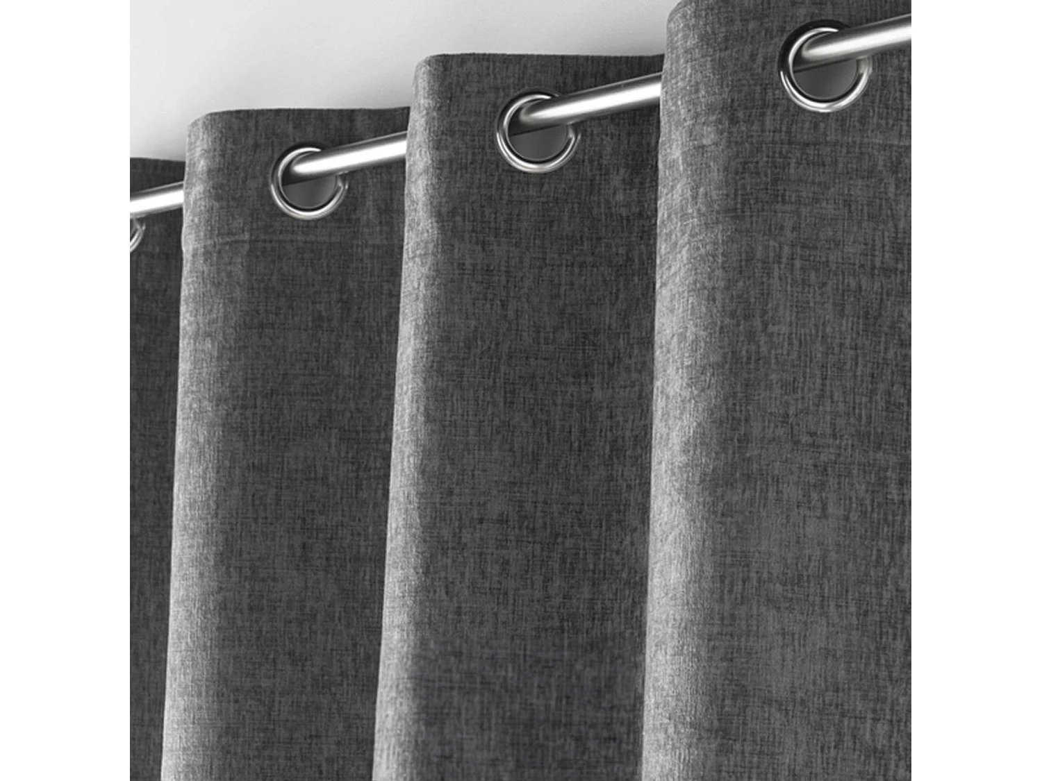 Vorhang mit Ösen Verra Samt mit Relief 140 x 260 cm