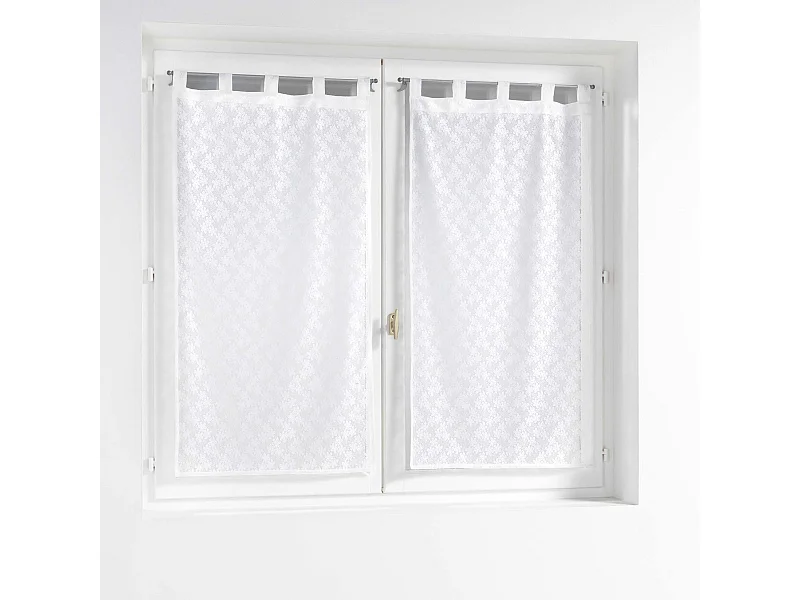 Paar Schlaufenvorhänge