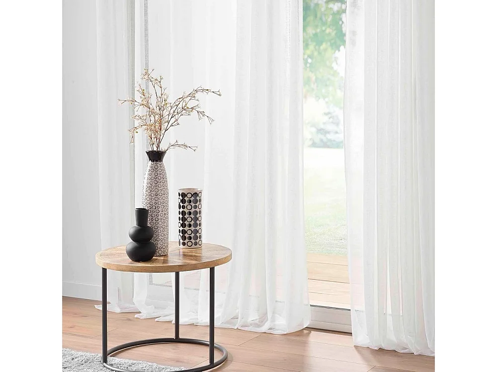 Rideau Voilage "Haltona" 240x240cm Blanc