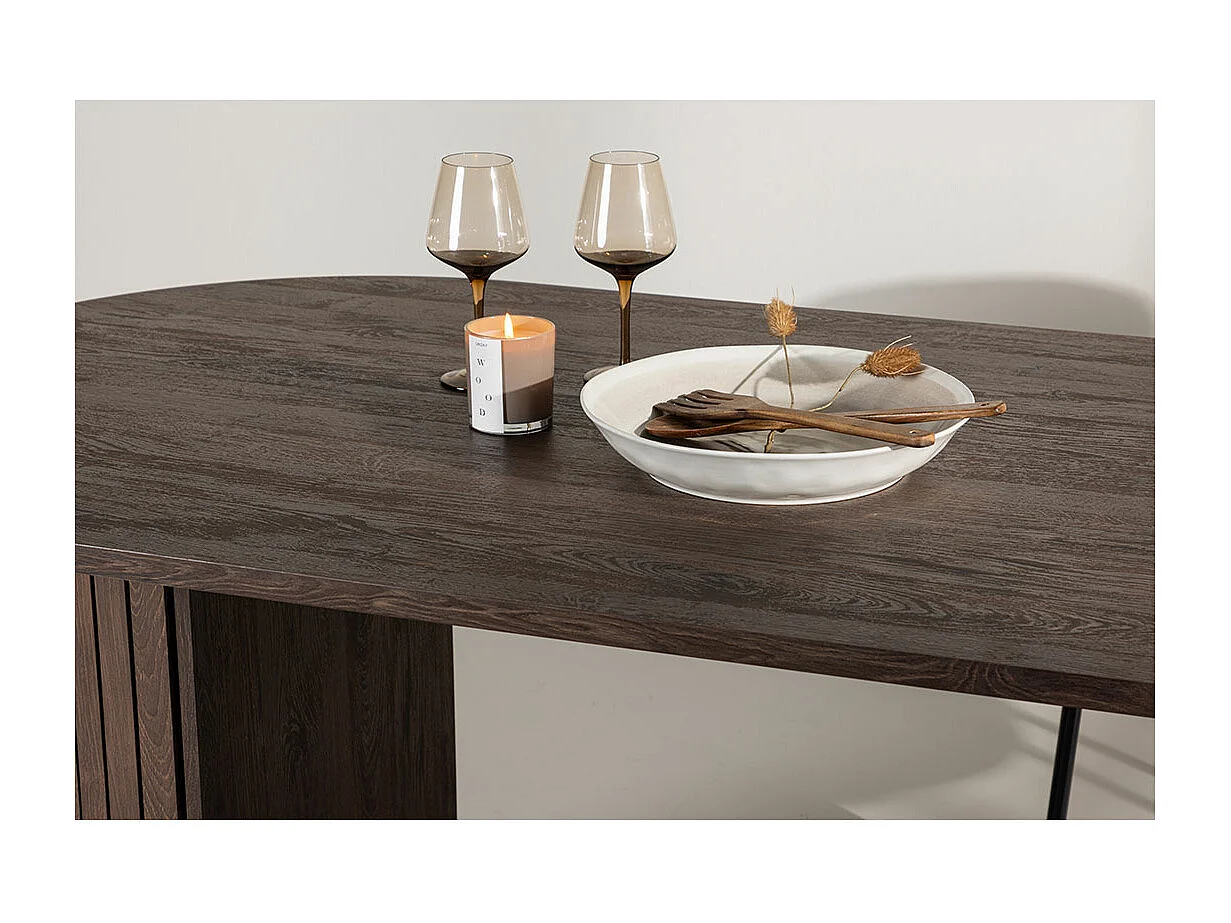 Table à Manger Design "Härön" 200cm Marron