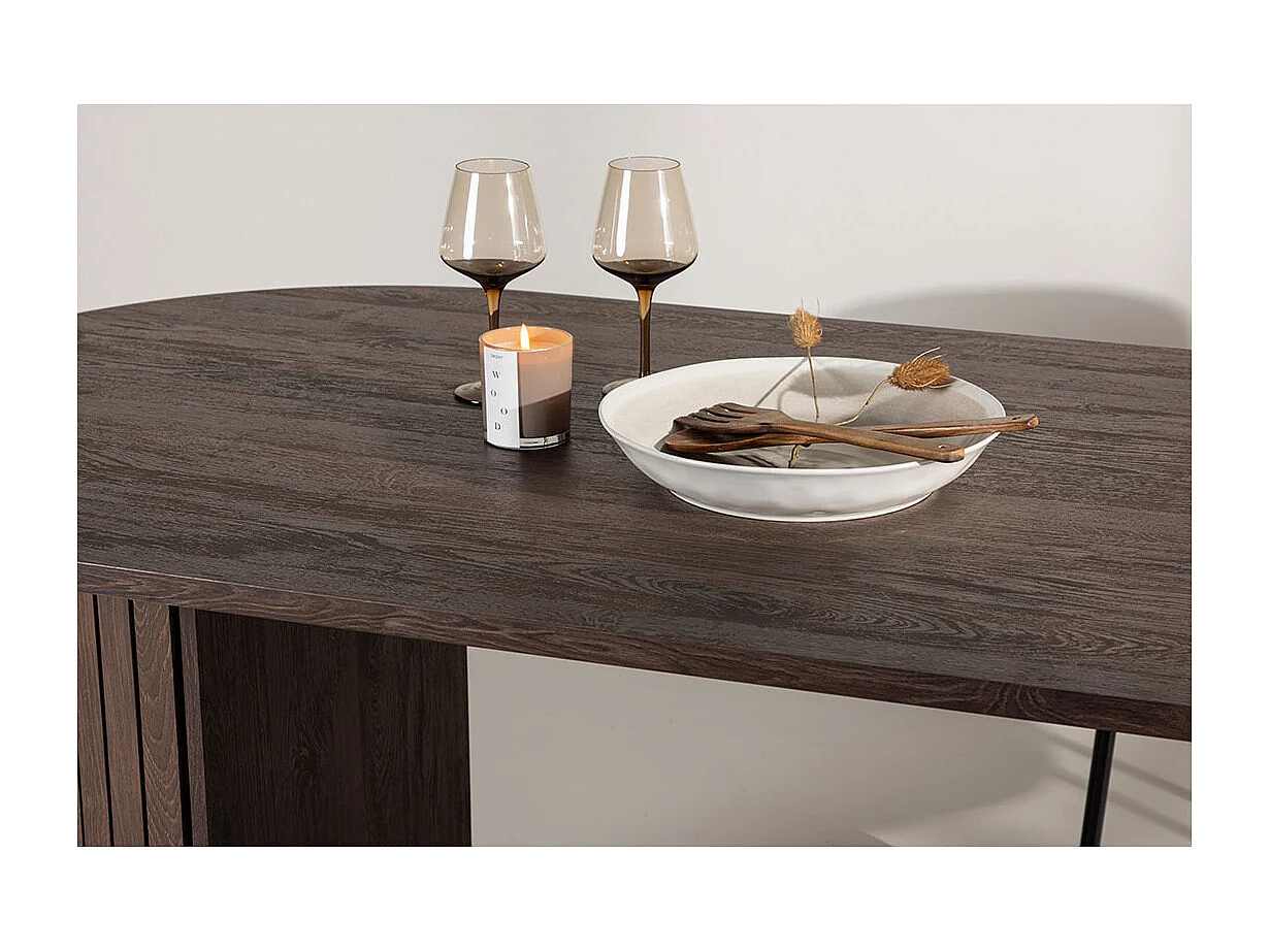 Table à Manger Design "Haron" 200cm Marron