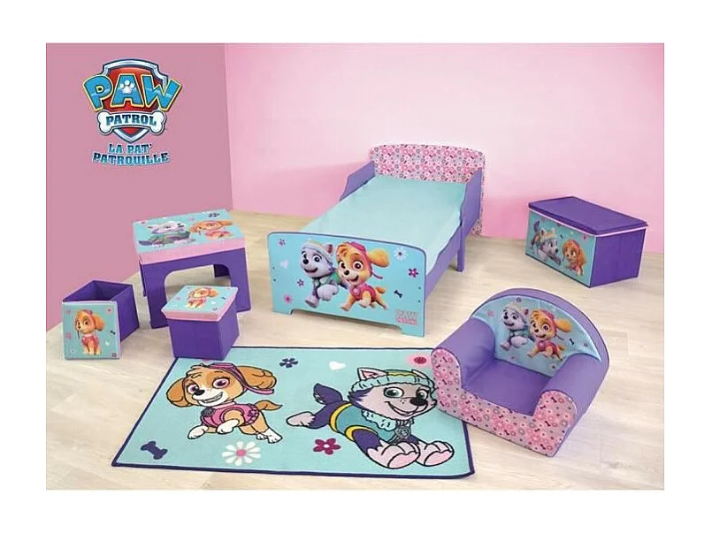 Fun house pat'patrouille tapis pour enfant h.80 x l.120 cm