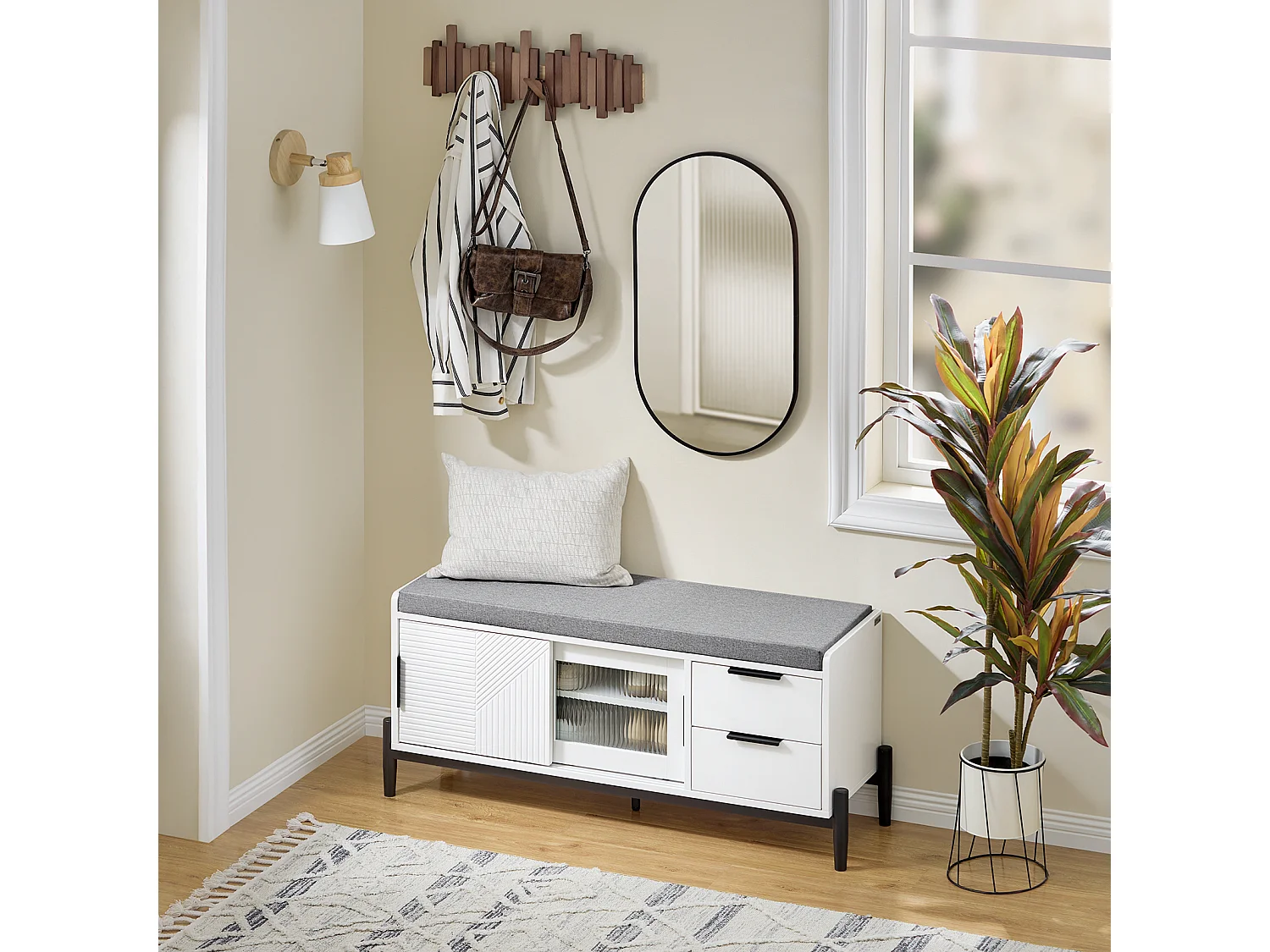 SoBuy Schuhbank FSR187-W