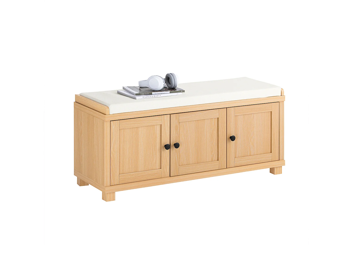 Szafka na buty z 3 drzwiami i poduszką FSR188-N