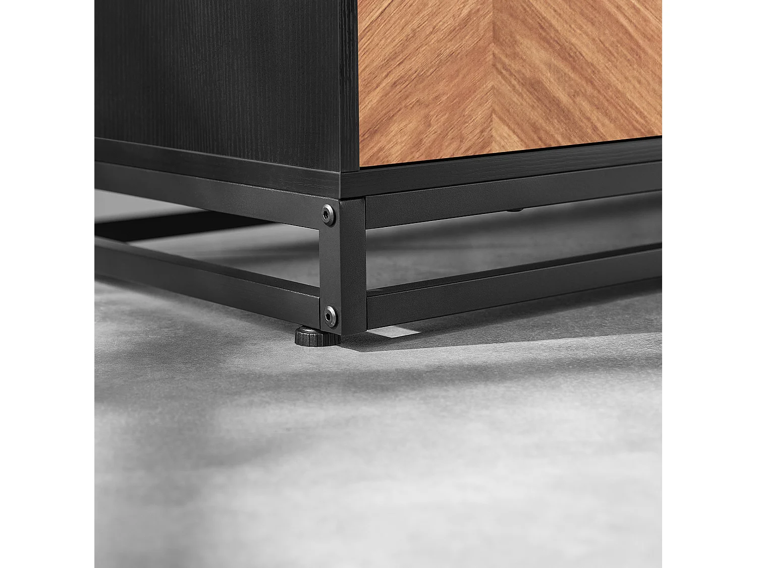 SoBuy Meuble d’Entrée avec Banc, 1 Barre et 5 Crochets, Porte-Manteaux, Vestiaire, Cintre, Couleur Naturel et Noir, L100xP40xH180 cm, FSR194-N