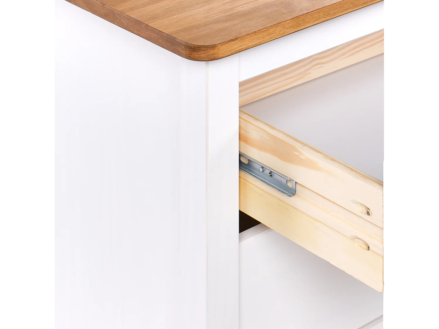 Commode à 5 tiroirs SHILLINGTON Bois de pin Blanc