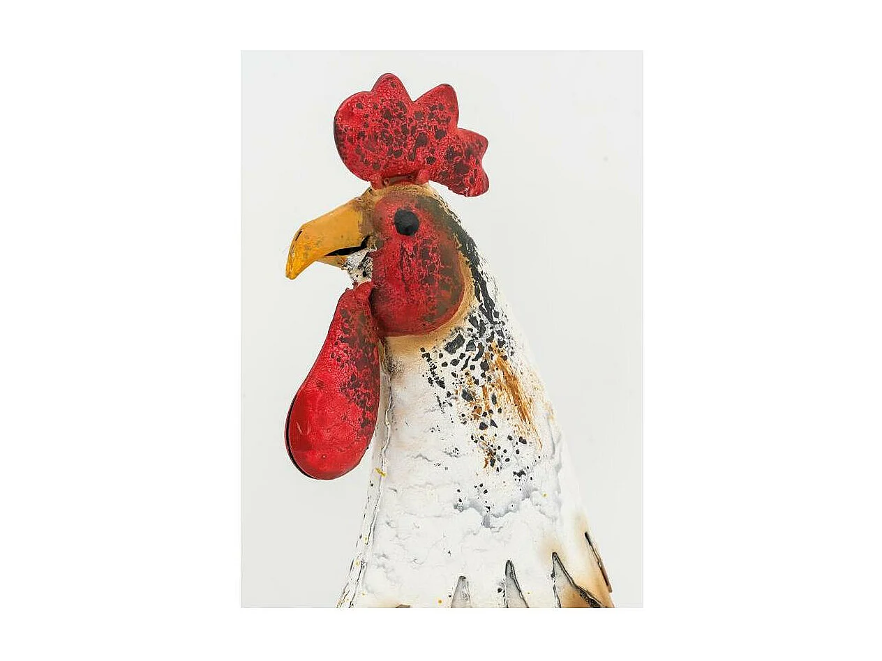 Statue de Coq en métal coloré